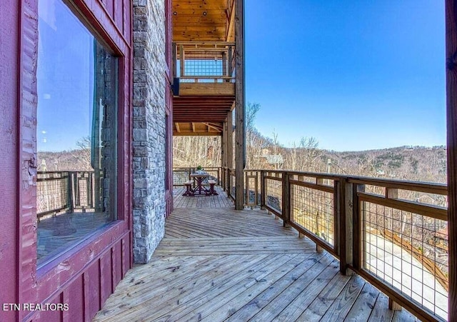 view of wooden terrace