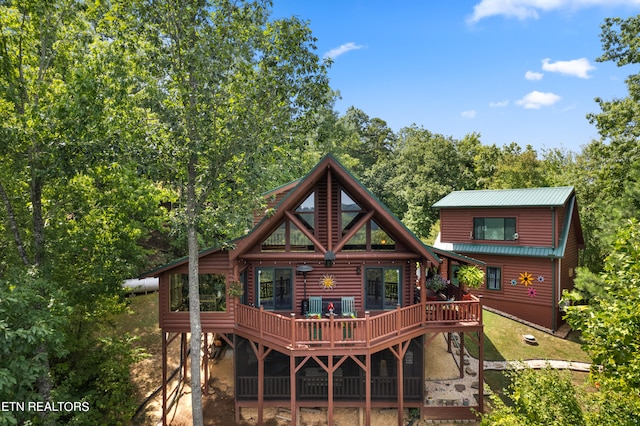 view of rear view of property