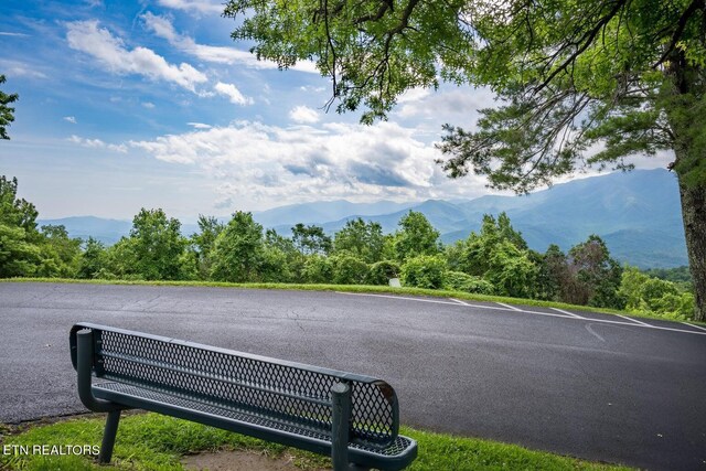 view of street featuring a mountain view