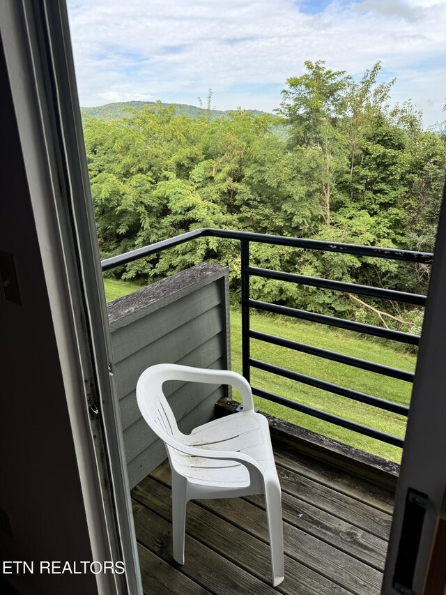 view of balcony