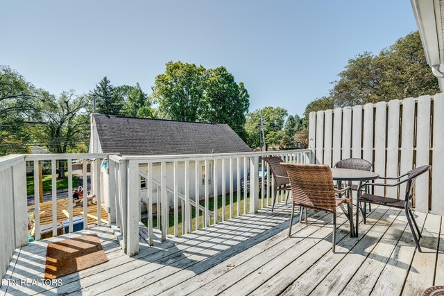 view of deck