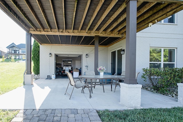 275 Hummingbird Dr, Vonore, TN 37885 - view of patio featuring outdoor dining area