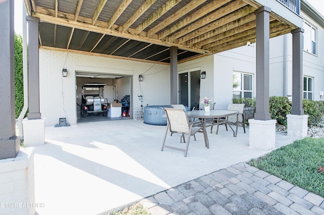 275 Hummingbird Dr, Vonore, TN 37885 - view of patio featuring outdoor dining space