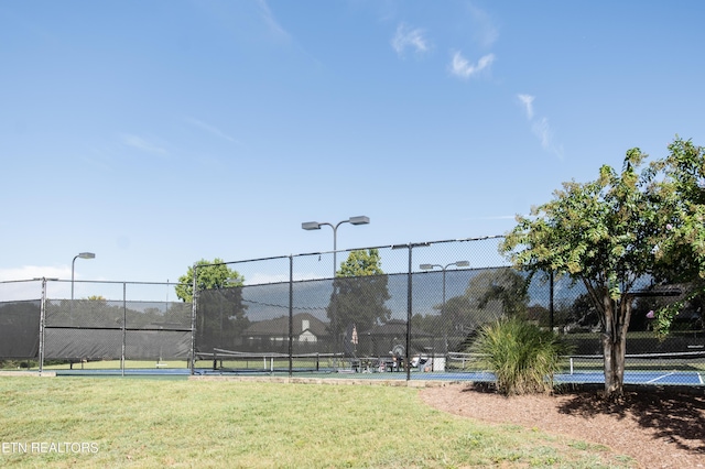 275 Hummingbird Dr, Vonore, TN 37885 - view of tennis court with fence