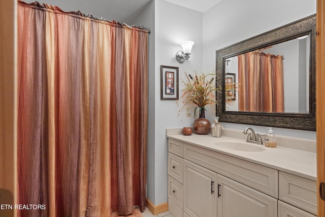 bathroom with vanity