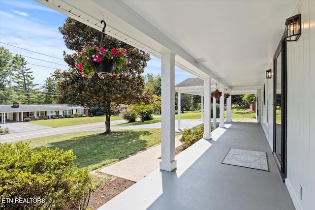 view of patio / terrace featuring a porch