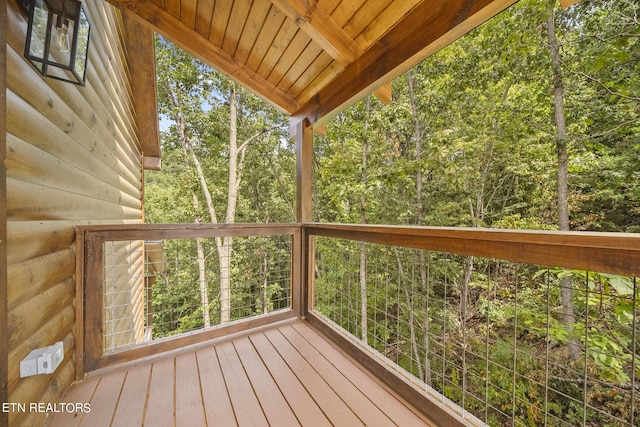 view of wooden terrace