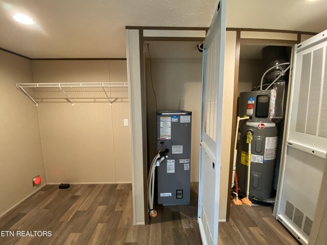 utilities with heating unit and water heater