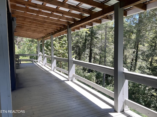 view of deck