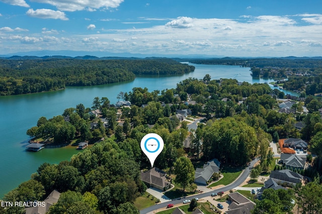 108 Waynoka Ln, Loudon, TN 37774 - drone / aerial view featuring a water view and a view of trees