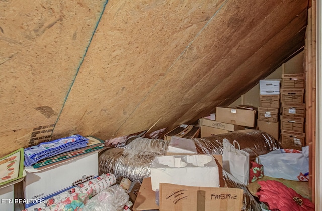 view of attic