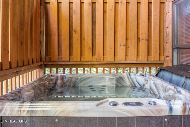 room details with a hot tub