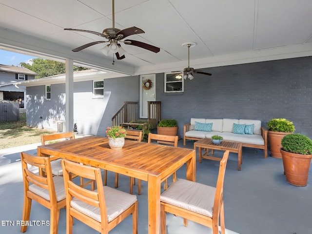 view of patio / terrace with outdoor lounge area