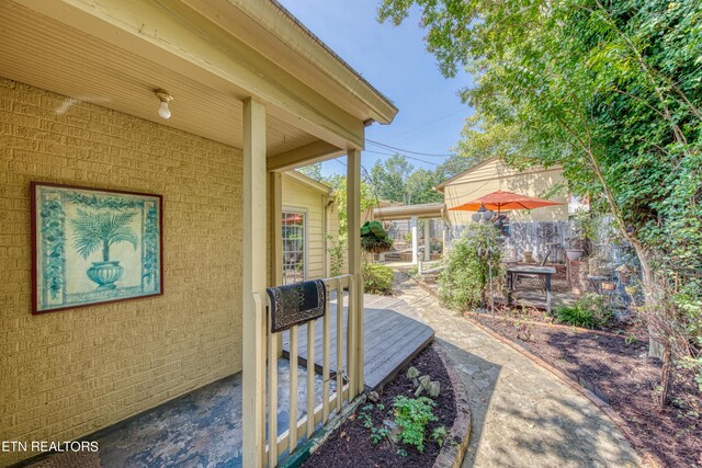 exterior space with a patio