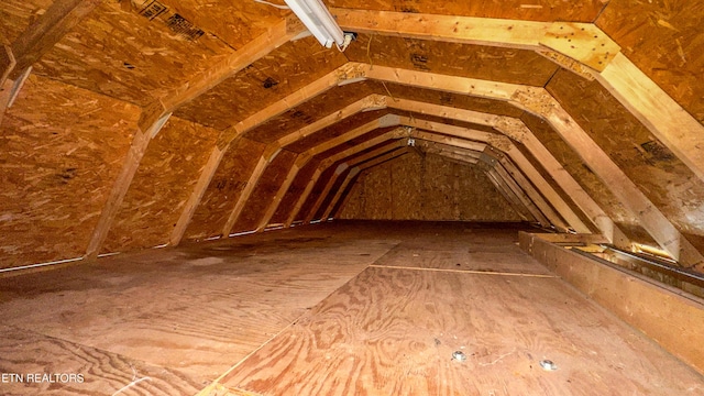 view of attic