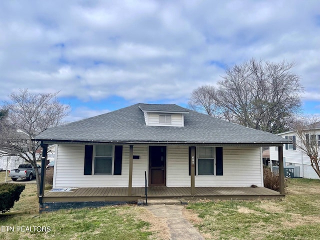 bungalow-style home featuring a porch