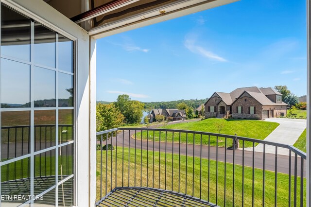 view of balcony