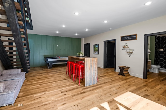 interior space with light wood-type flooring