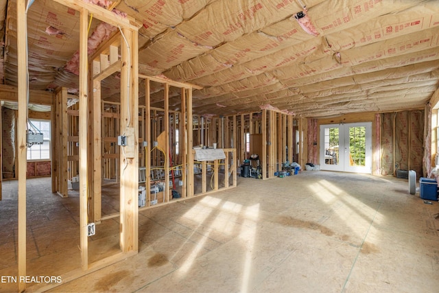 misc room with french doors