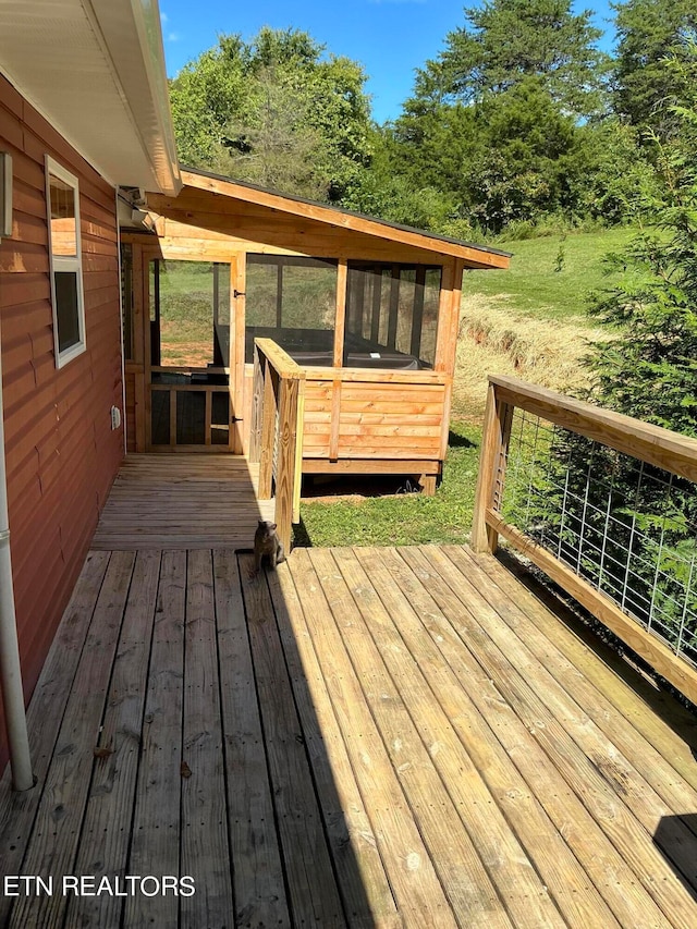 view of deck