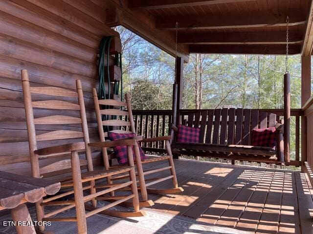 view of wooden terrace