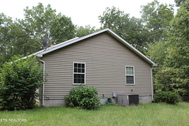 view of property exterior with cooling unit