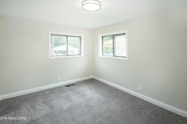 view of carpeted empty room