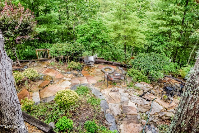 view of yard with a patio