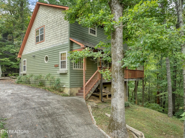 view of rear view of house