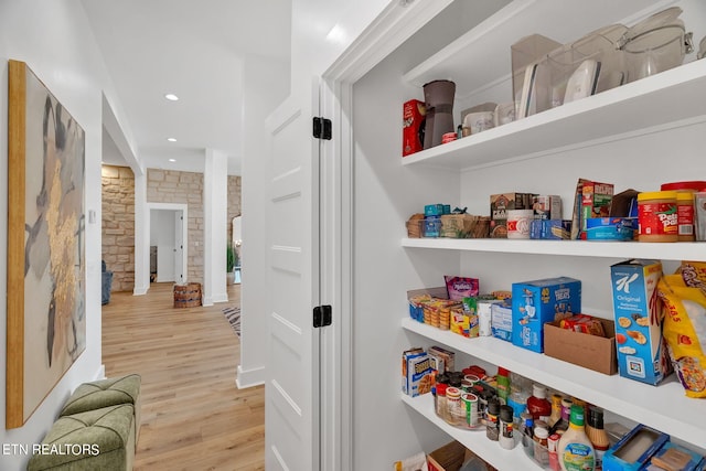 view of pantry