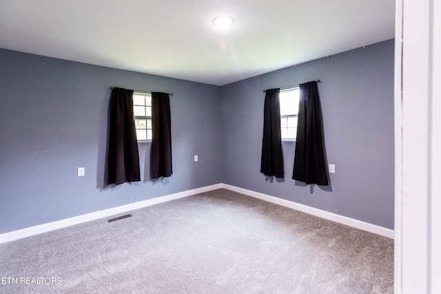 empty room with carpet floors and a healthy amount of sunlight