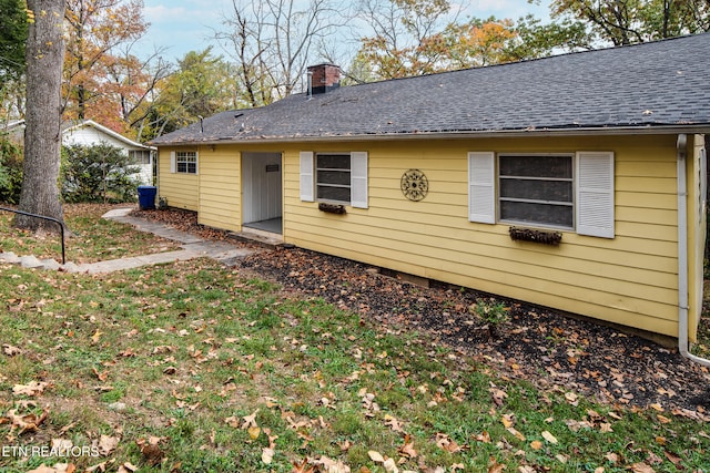 view of back of property