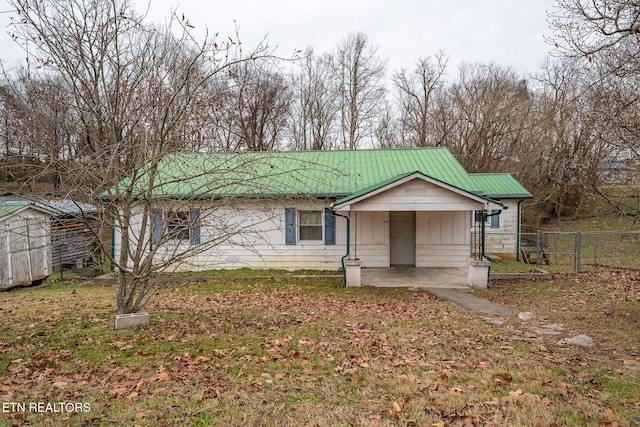 view of front of home