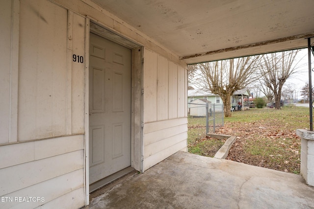 view of entrance to property