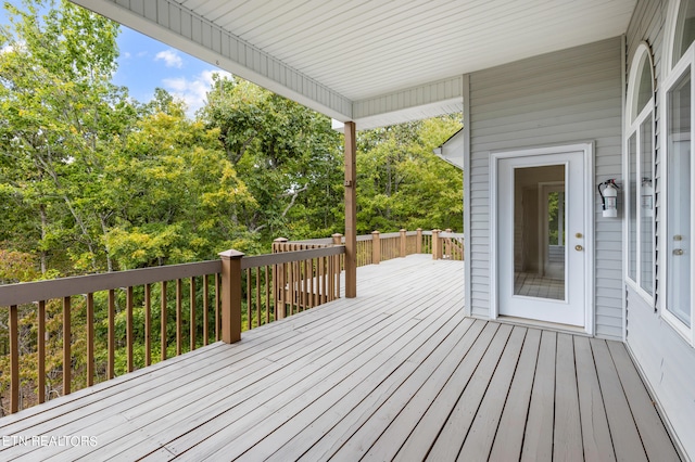 view of deck