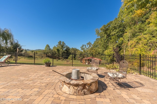 view of patio