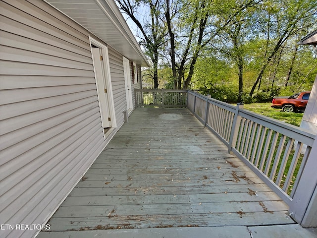 view of wooden terrace