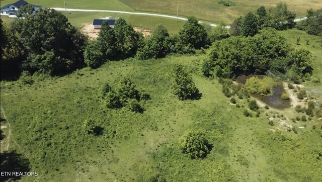 aerial view with a rural view