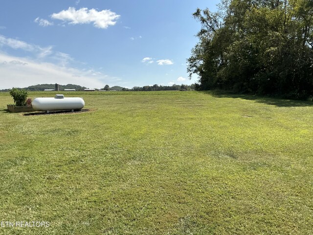 view of yard featuring a rural view