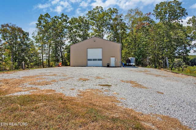 garage featuring central air condition unit