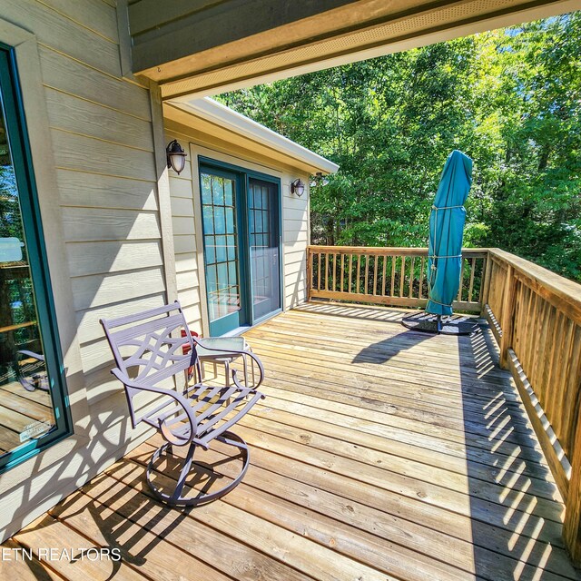 view of wooden terrace