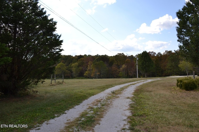 view of road