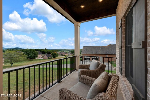 view of balcony