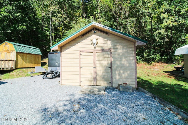 view of outbuilding