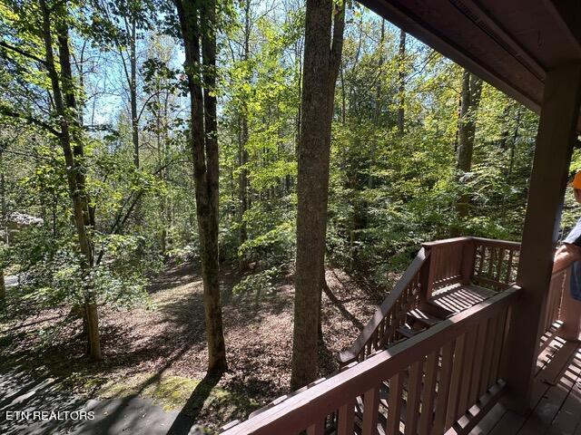 230 Penni Ln, Townsend, TN 37882 - wooden deck featuring a wooded view
