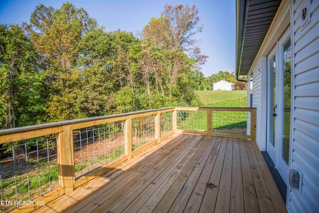 view of wooden terrace