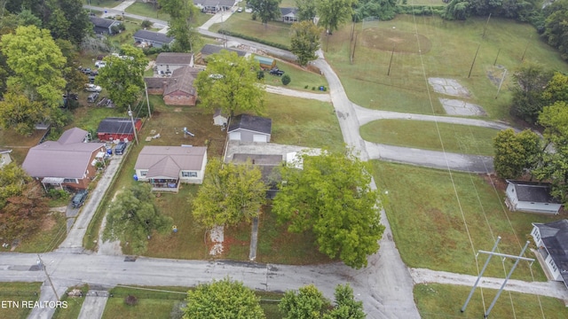 bird's eye view featuring a residential view