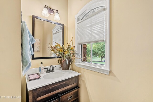 bathroom featuring vanity