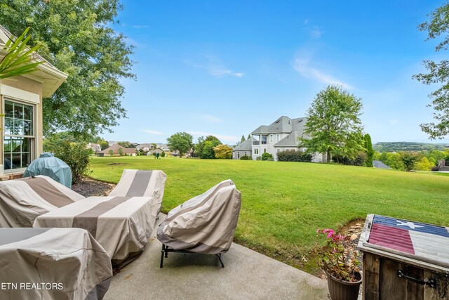 view of yard with a patio