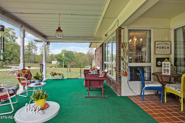 view of sunroom / solarium